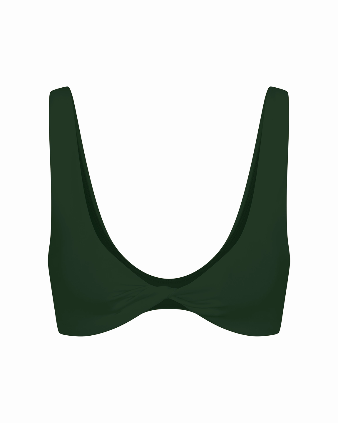 Twisted Plunge Top - Palm