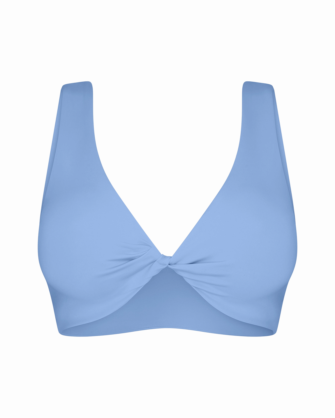 Twisted Plunge Top D - Blue Skies