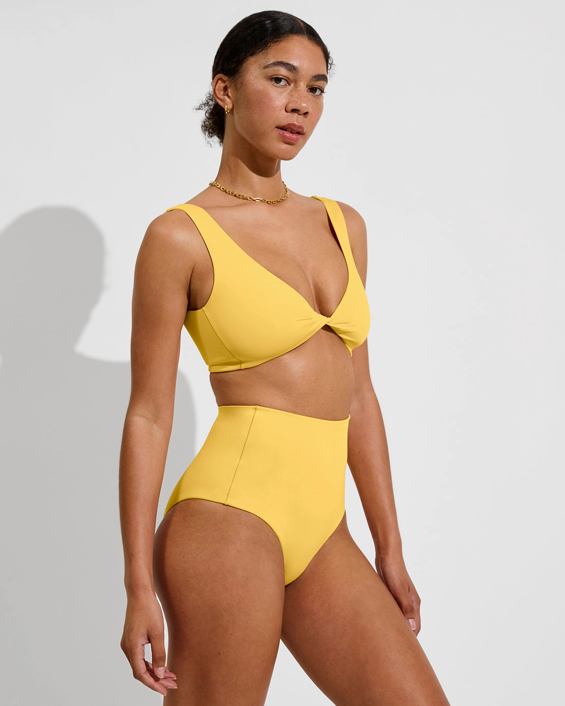 Twisted Plunge Top D - Mango