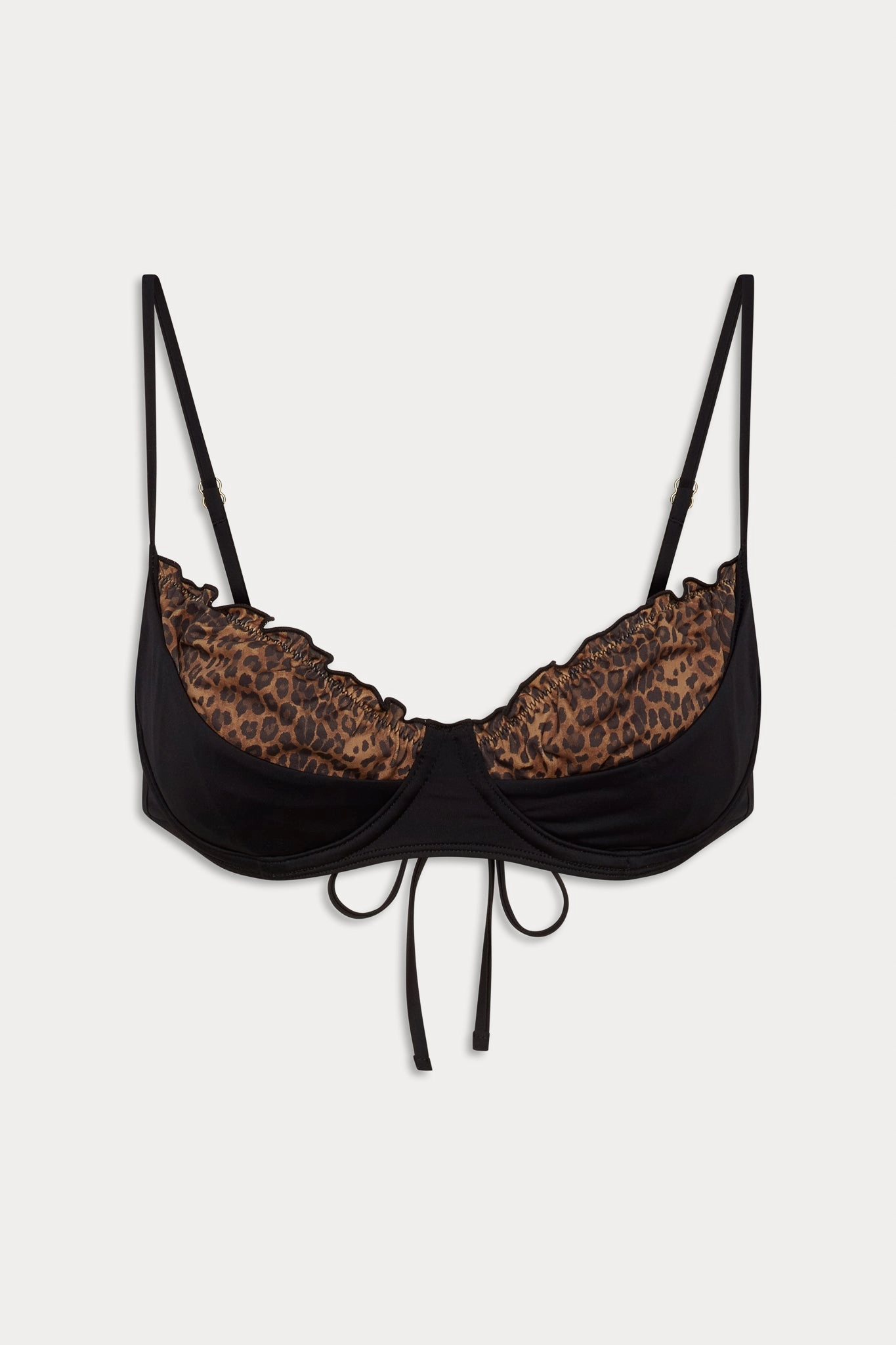 x BELLA HADID Austin Underwire Bikini Top - Lucky Leopard