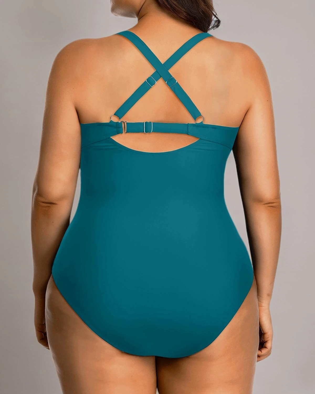 Yonique Plus Size One Piece Swimsuit for Women Tummy Control Bathing Suit Cutout Swimwear