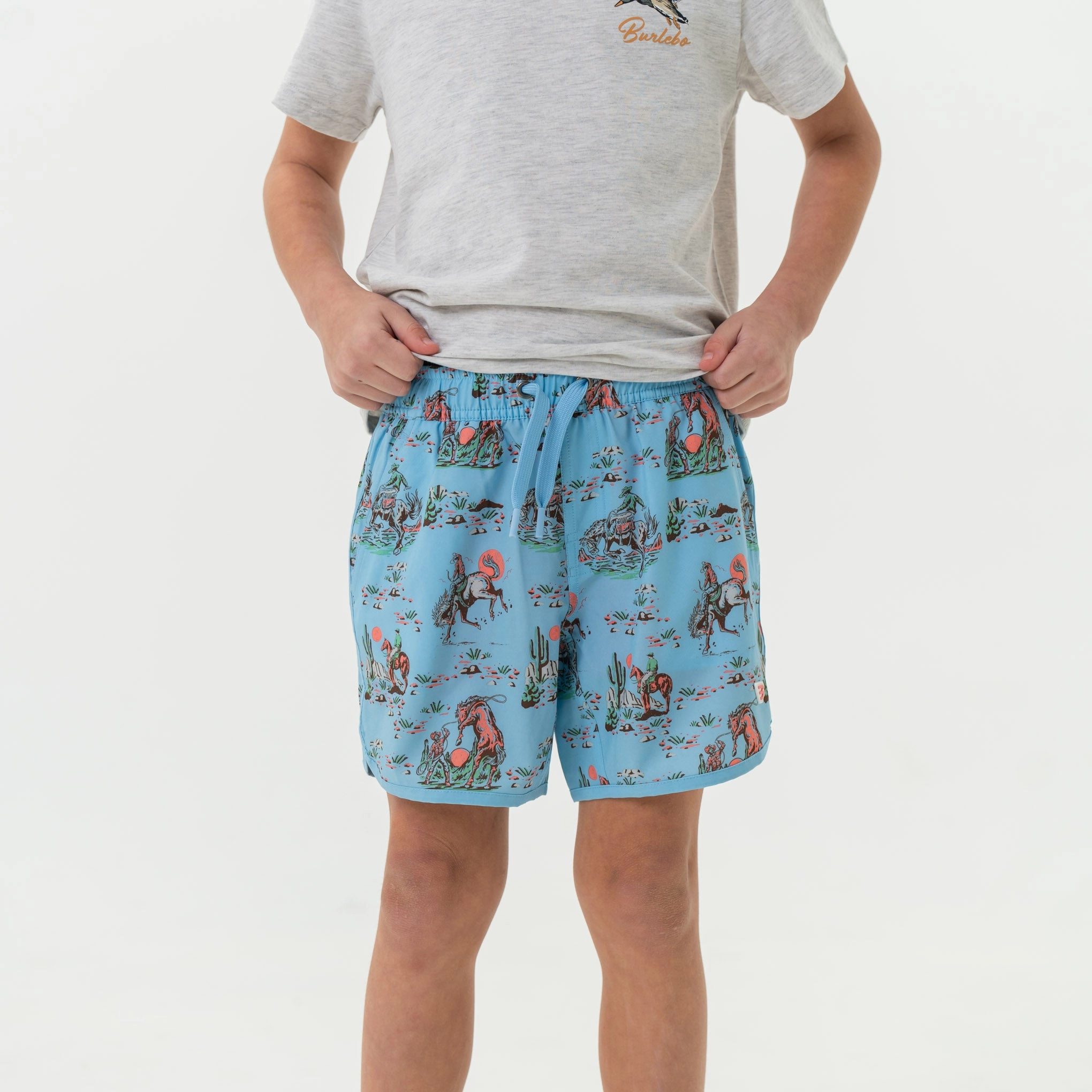 Youth Swim Trunk - Cowboy Up